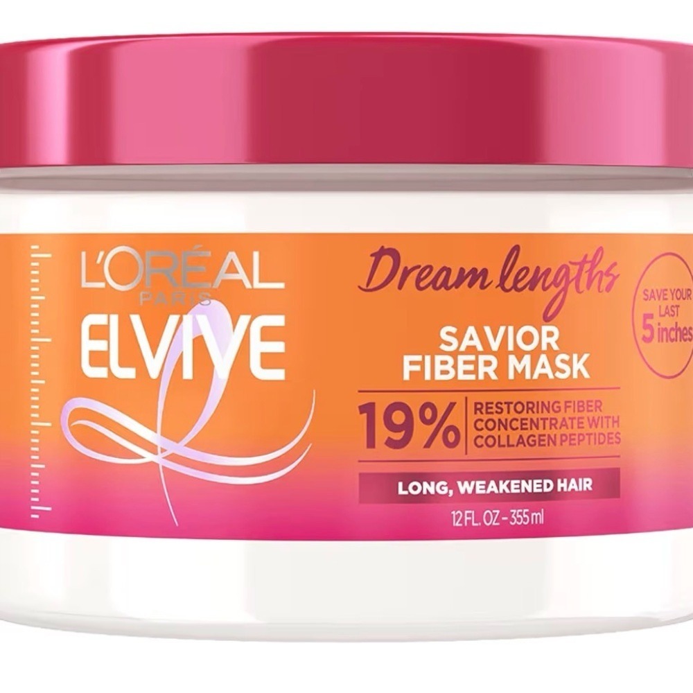 L'Oreal Paris Elvive Dream Lengths‎ Savior Fiber Mask Collagen Peptides 12oz